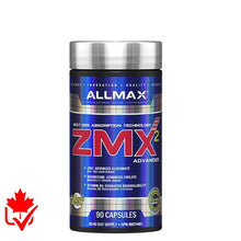 Charger l&#39;image dans la galerie, ZMX, Zinc,Magnesium et Vitamine B6 - 90 capsules - AllMax Nutrition
